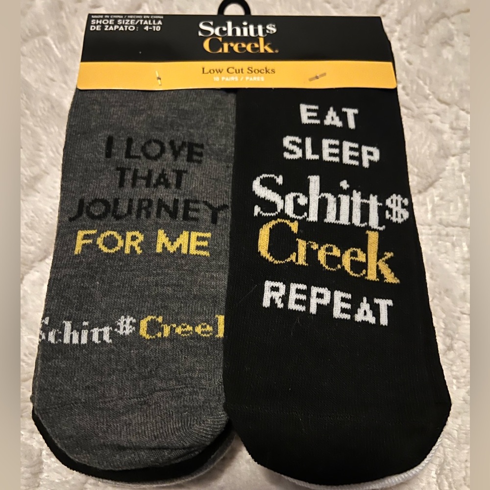 Schitts Creek socks NWT